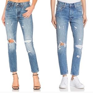 Levi’s 501 Skinny White Oak Cone Denim Jeans